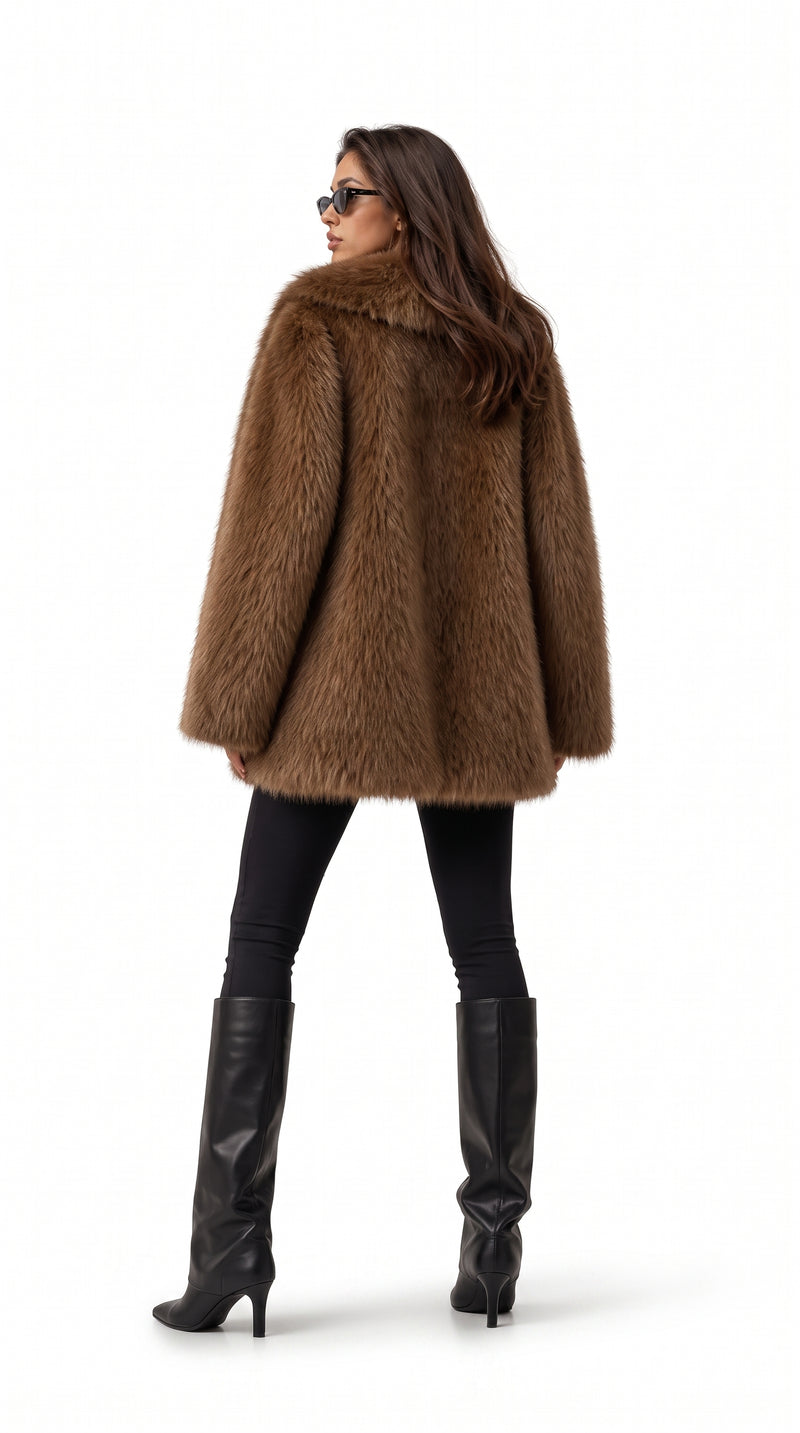 Oversized Faux Fur Jacket