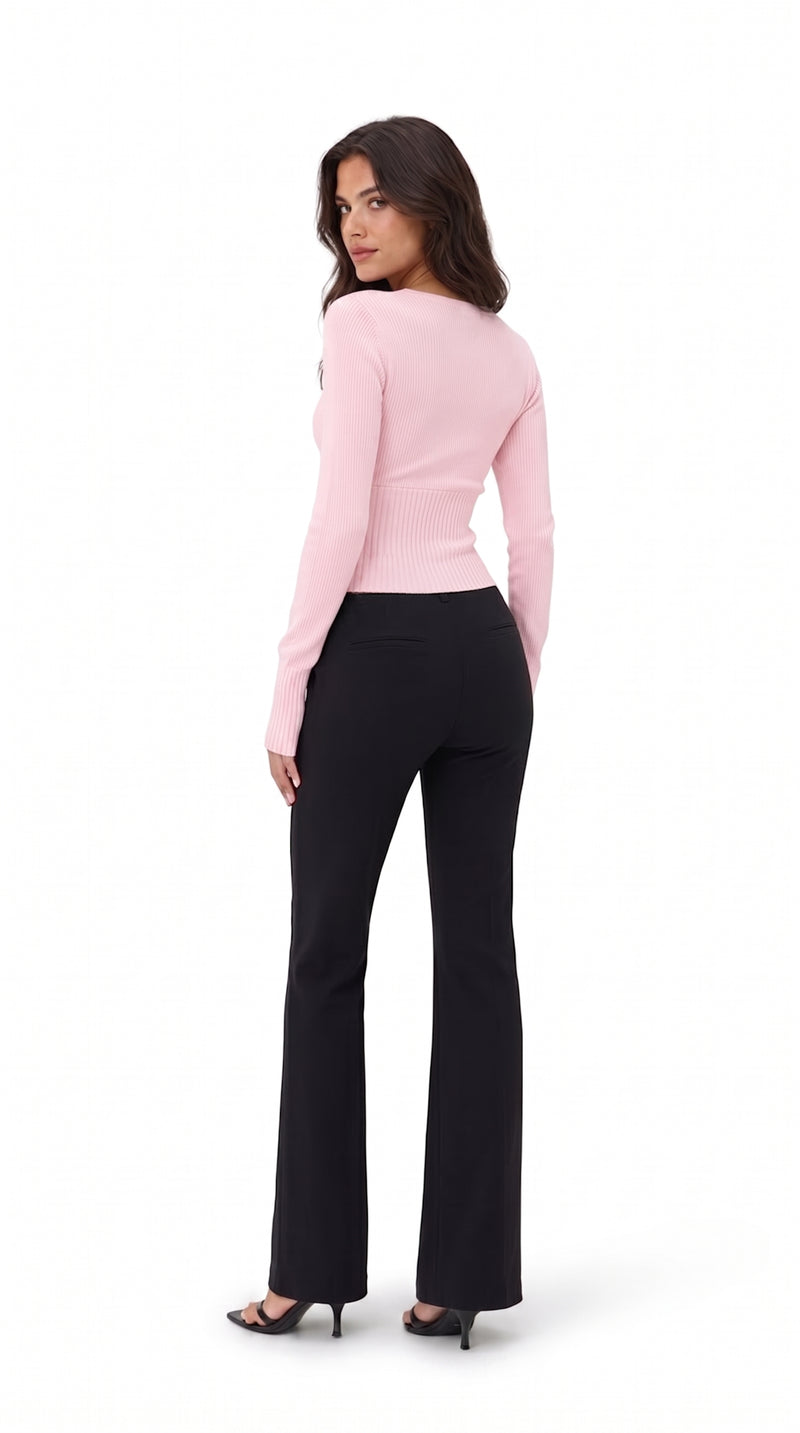 Cropped Cardigan - Pink