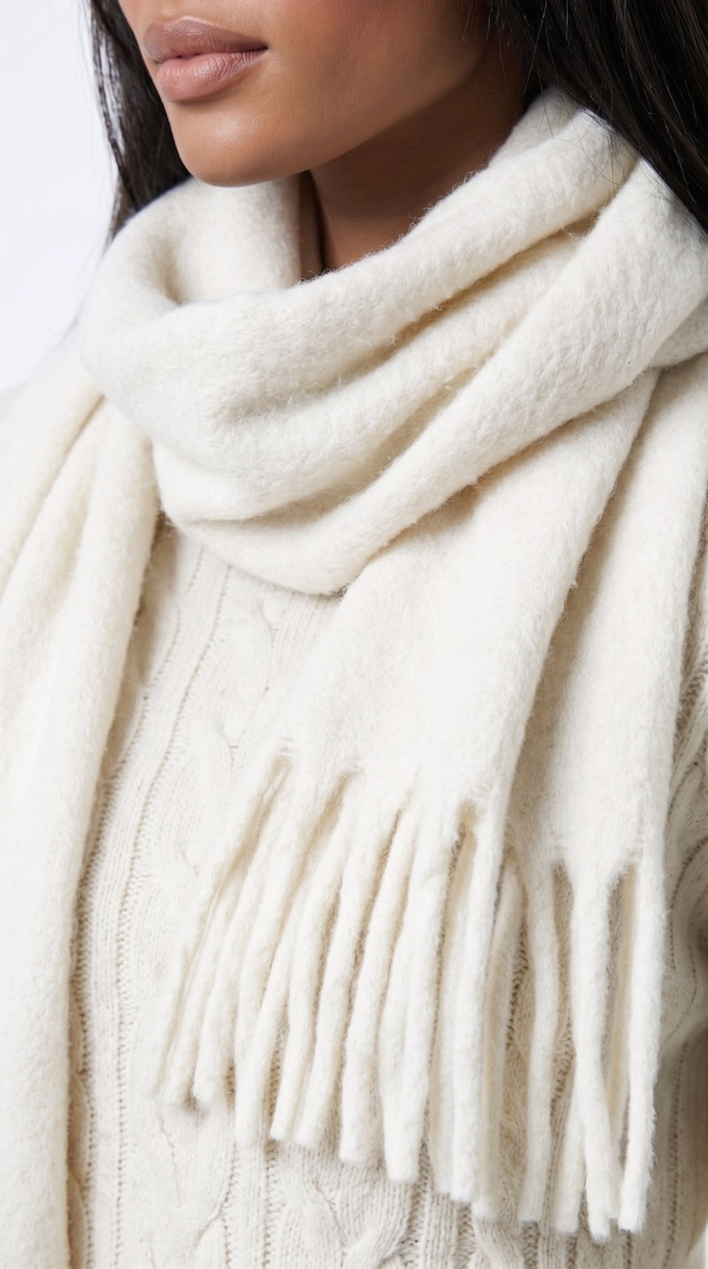 The Classique Scarf – Cream