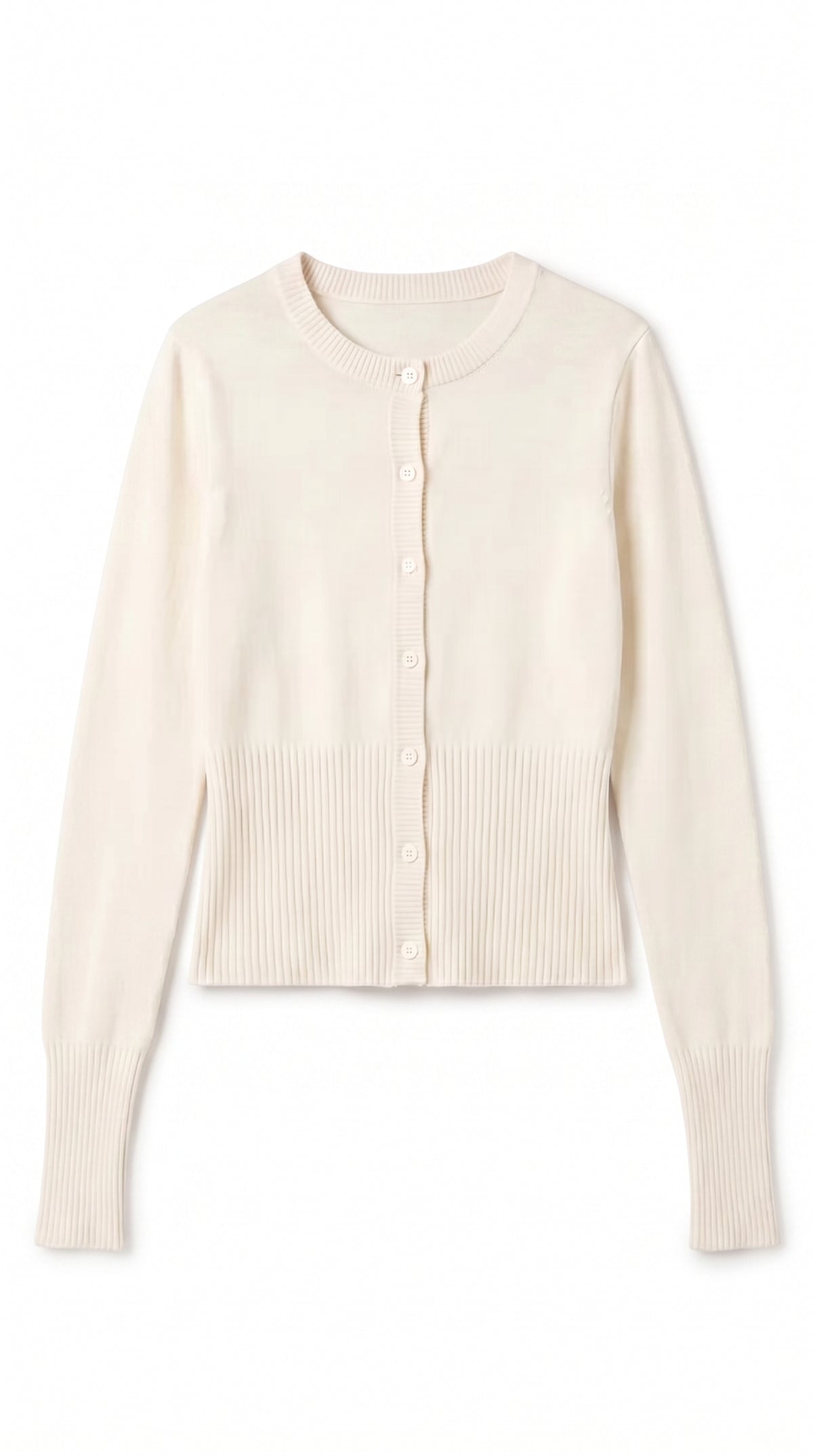 Cropped Cardigan - Cream
