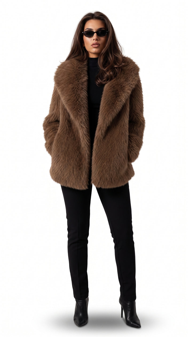 Oversized Faux Fur Jacket