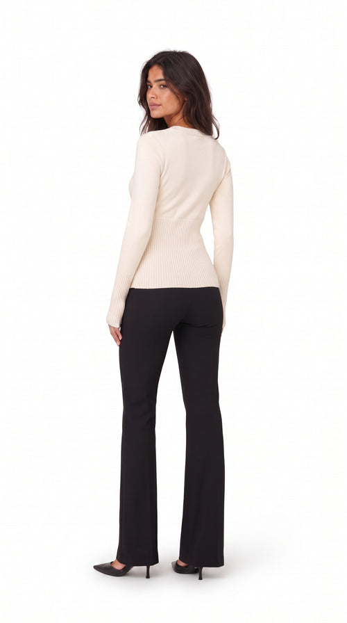 Cropped Cardigan - Cream