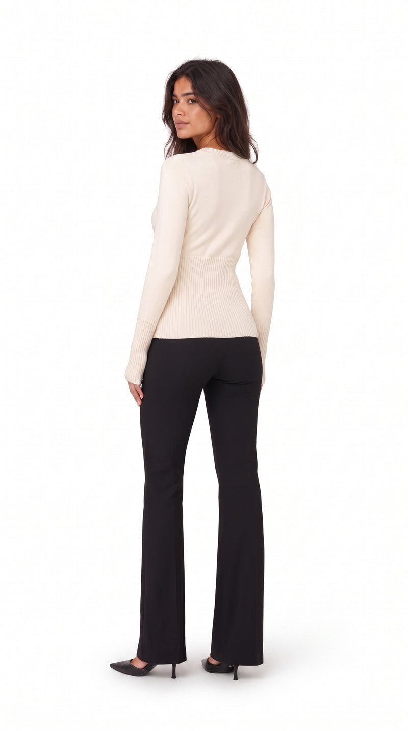 Cropped Cardigan - Cream